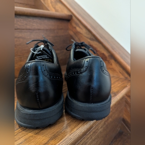 Etonic Gortex Power Play Black Leather Oxford Golf Shoes men's 7.5 W 4 EU 40 - Picture 10 of 15